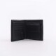 Billetera de hombre con volante y bolsillo Negro
