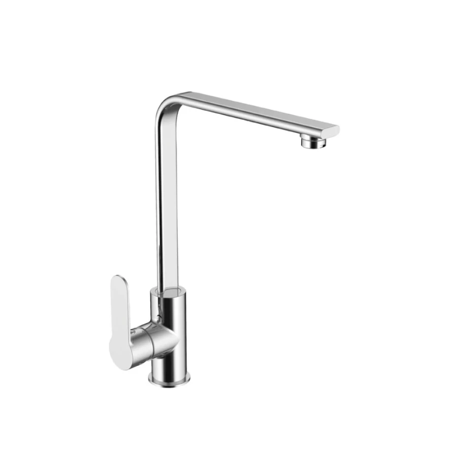Griferia de Cocina Monocomando con Pico Recto Cromada Linea Ohio Griferia de Cocina Monocomando con Pico Recto Cromada Linea Ohio