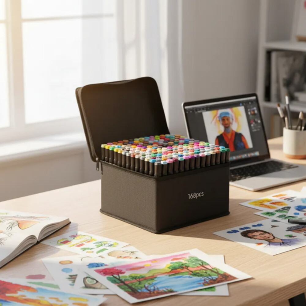 Marcadores Drypens x168 Doble Punta Marcadores Drypens x168 Doble Punta