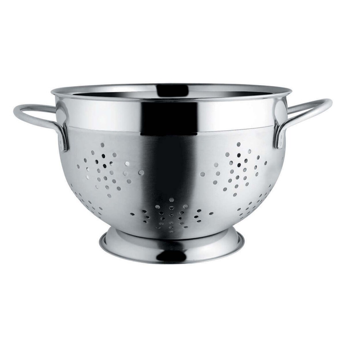 Colador Escurridor Euro para Cocina de 24Cm en Acero - Plateado 