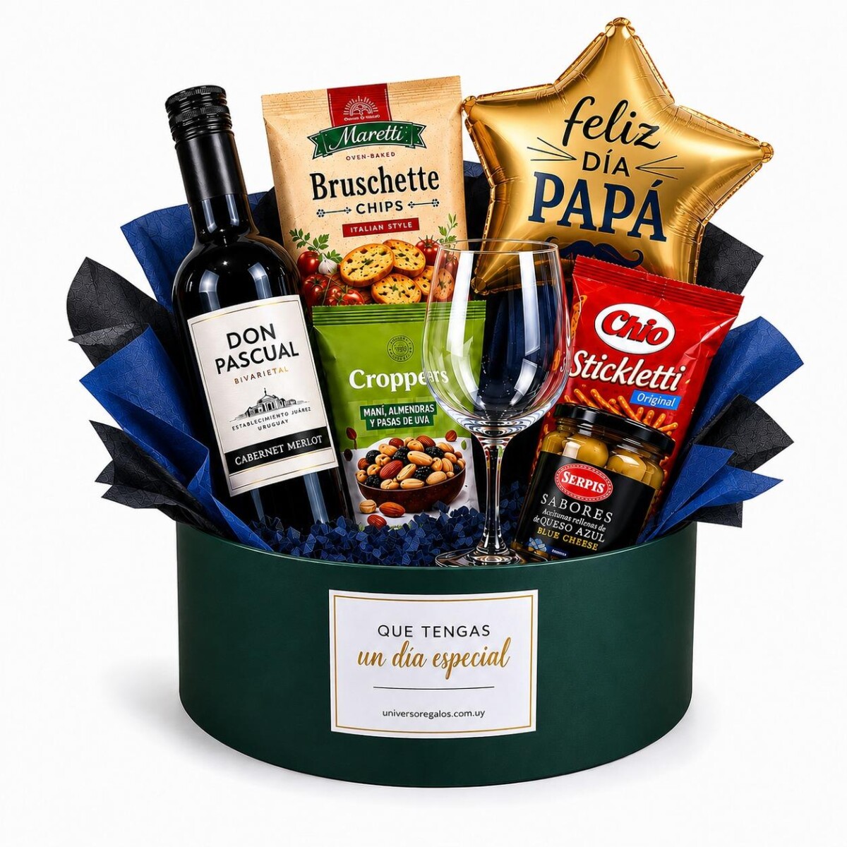 Regalo Gourmet para Papá con Vino 