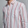 Camisa lino rayada rosa