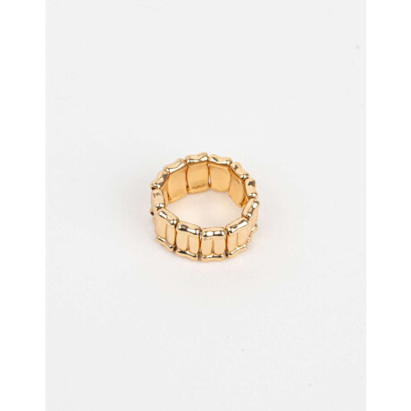 Anillo Con Elástico Dorado