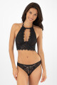 Halter con aro luxe Negro