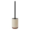 CEPILLO P/INODORO C/BASE BEIGE/MADERA Unica