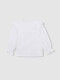 Blusa Cuello Petalos Blanco Optico