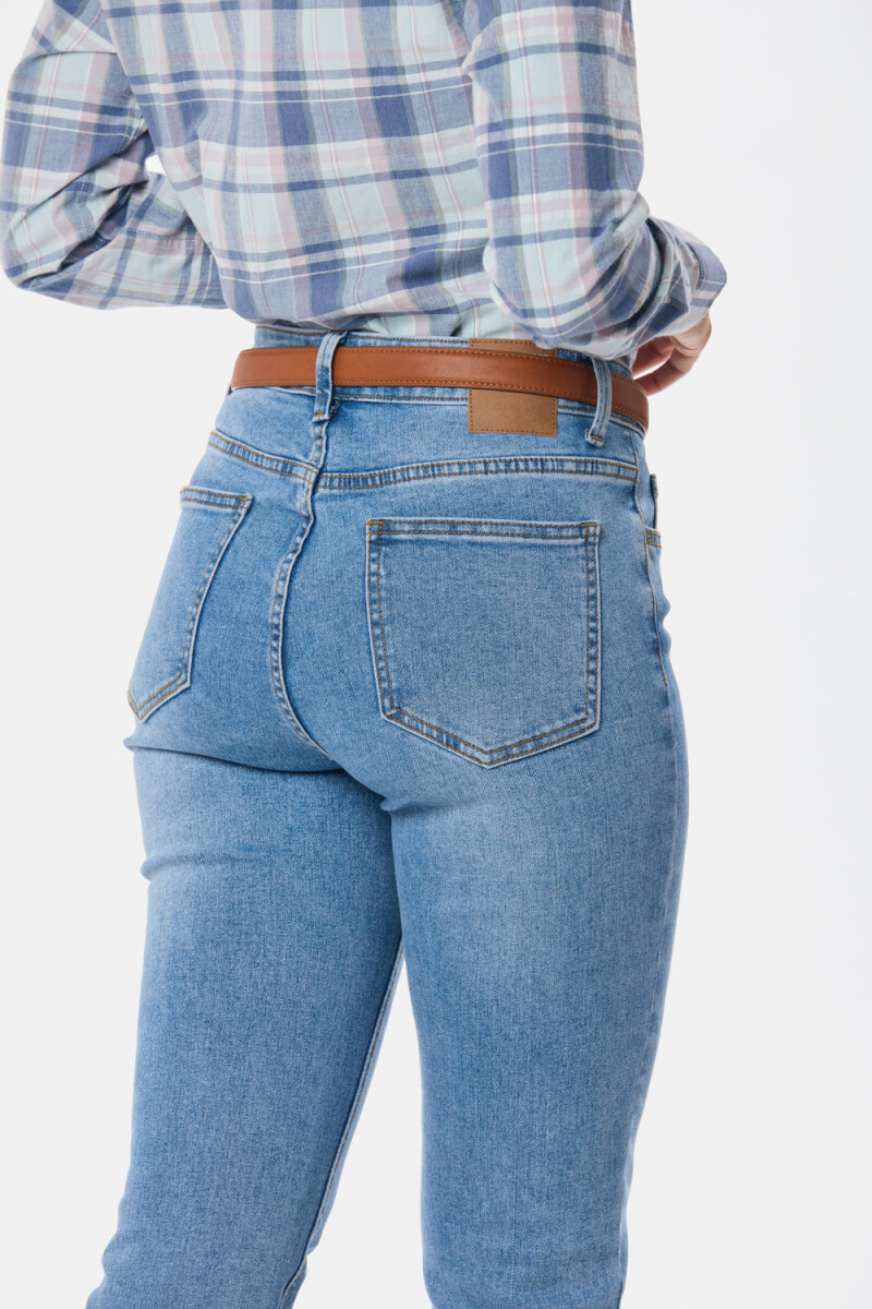 PANTALÓN DE JEAN SKINNY - Azul 