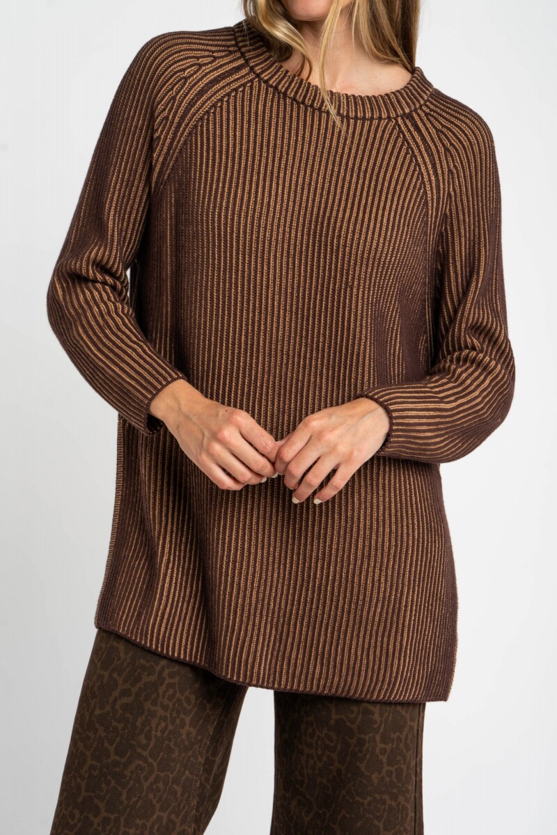 Sweater Texturado Chocolate