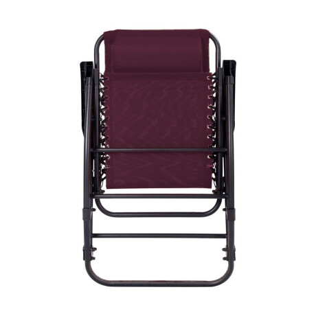 Silla Reposera Mecedora Plegable Con Almohadilla Rojo