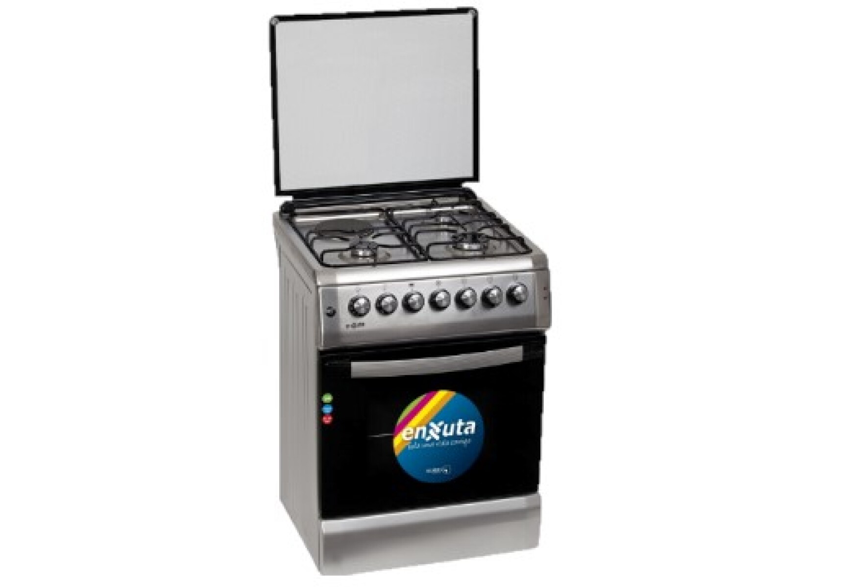 COCINA COMBINADA 3 HORNALLAS Y 1 DISCO ELÉCTRICO INOX - ORIGEN EUROPA ENXUTA 