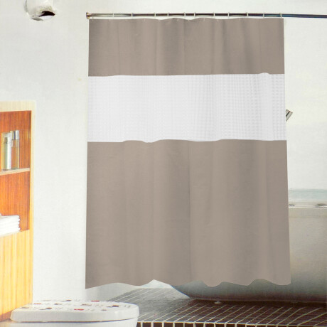 Cortina de baño 180 x 200 BEIGE