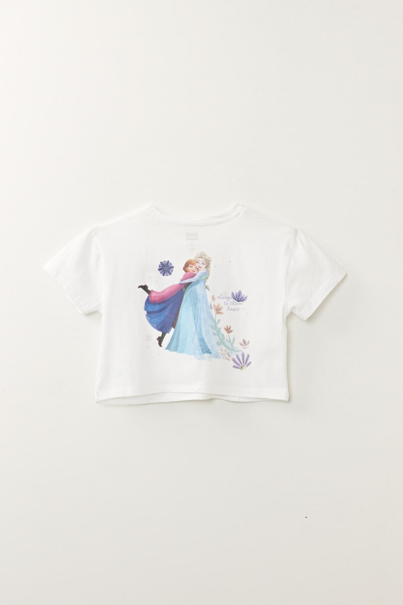 Remera disney frozen Frozen Blanca