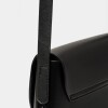 Mini Bag Mod en efecto cuero liso Negro