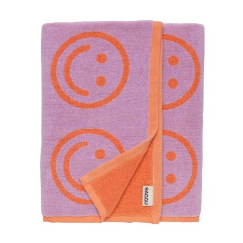 Toallón De Baño 100% algodón orgánico 152x76 Cm Happy Lilac