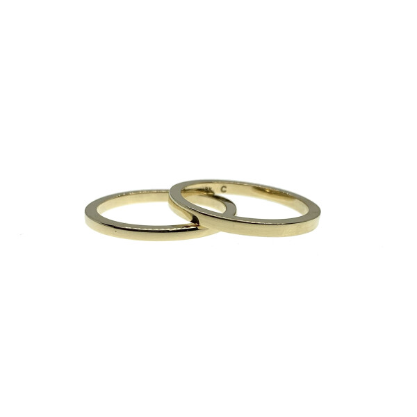 Par de alianzas de oro amarillo 18k AL4300 Par de alianzas de oro amarillo 18k AL4300