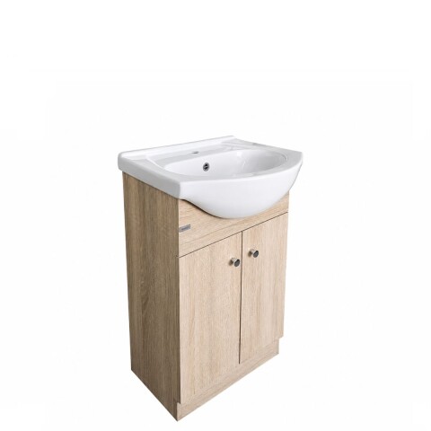 Mueble de baño de pie OAK 50 cm con bacha de Loza Mueble De Baño De Pie Oak 50 Cm Con Bacha De Loza