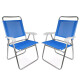Set X 2 Sillas Master Plus Aluminio AZUL