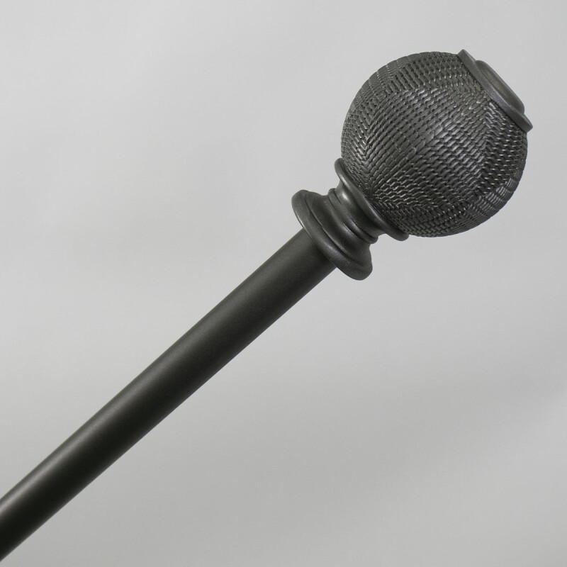 VARA METAL PLATA P/CORTINA 122-218CM Unica