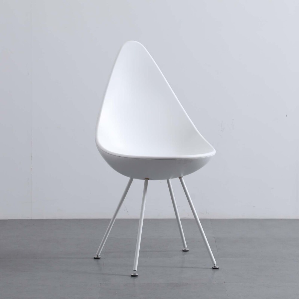 SILLA DE COMEDOR PP-Y-METAL BLANCO DROP