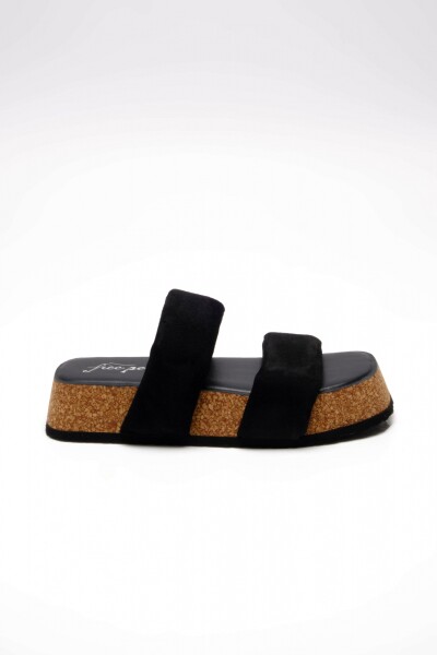 FAIRMOUNT FLARED SANDAL Negro