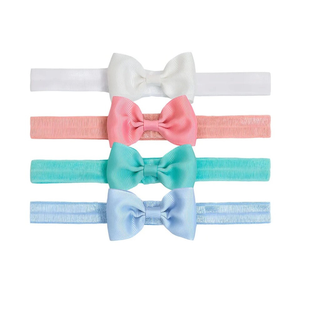 Set x4 Vinchas elásticas BUBA Blanco 15317