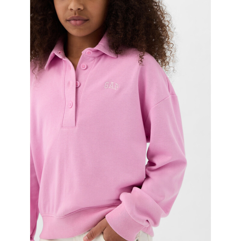 FRCH MB ELV LOGO POLO SUGAR PINK
