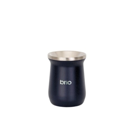 Mate De Acero Inoxidable brio Alto Diseño Clásico Azul