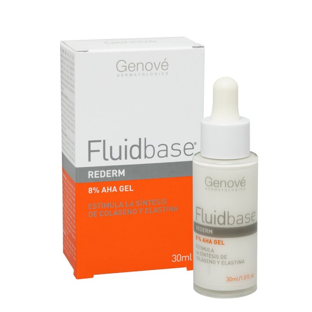 FLUIDBASE REDERM AHA GEL 8% 30ML única