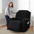Cubre Sofa Reclinable Elastico Funda Elastizado De 1 Cuerpo Color Negro