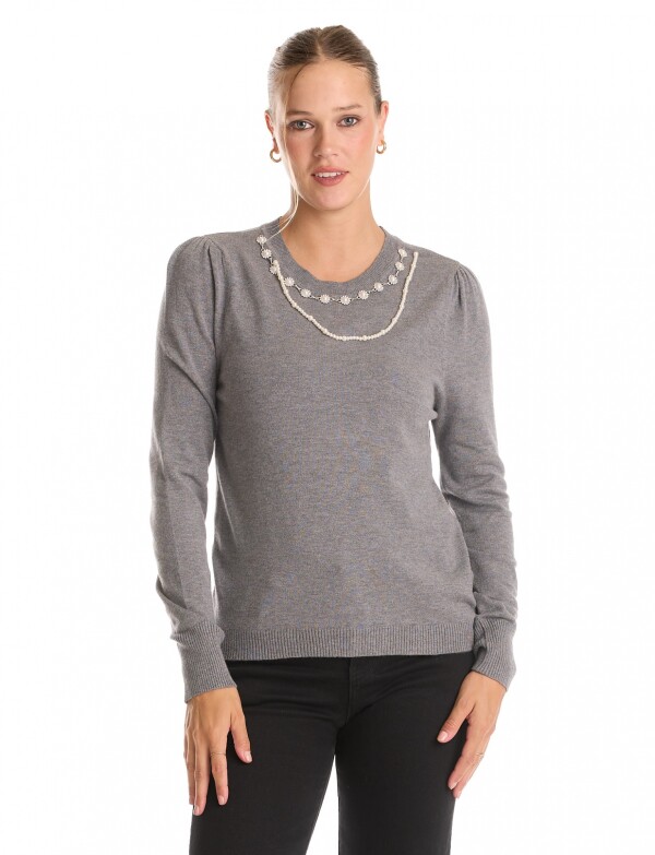 Buzo Collar GRIS