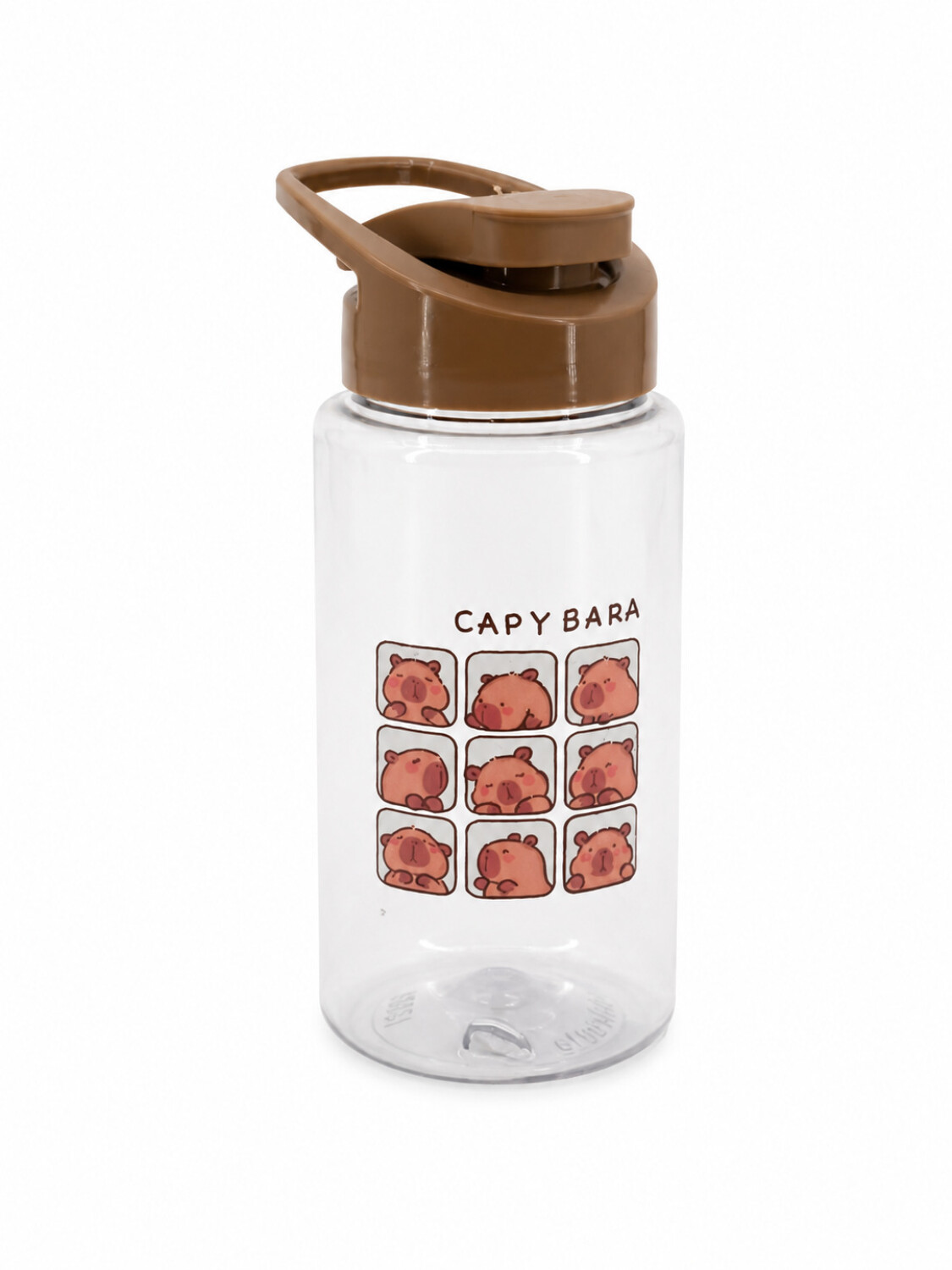 Gourde En Acier Inoxydable Capybara 540 Ml - Avec Paille Et Sangle - Design Kawaii