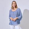 Blusa Crochet AZUL