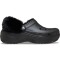 Classic Platform Fuzz Lined Clog W Black