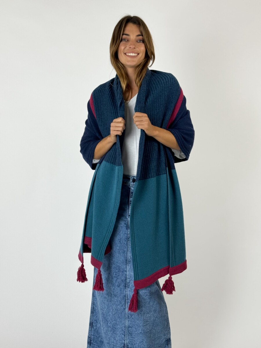 PASHMINA AURORA - AZUL 