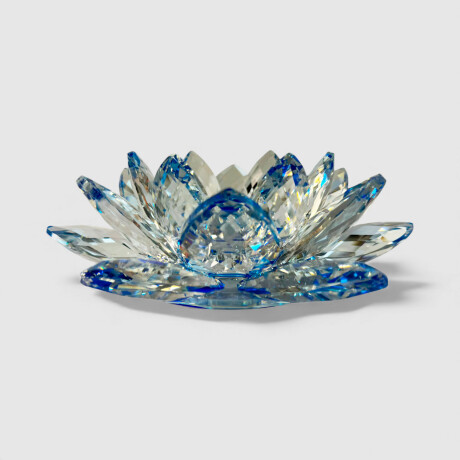 Centro De Mesa Flor De Loto Azul