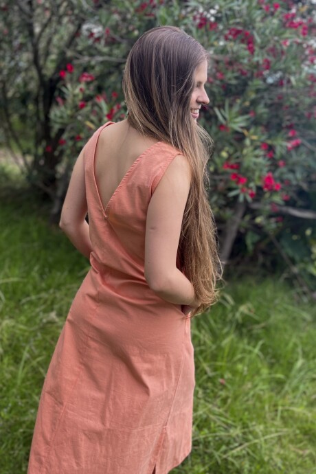 Vestido Fronda Naranja