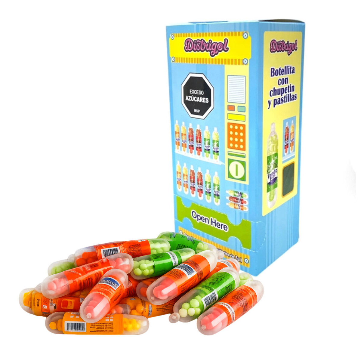 CHUPETIN Y PASTILLA BOTELLITA Display x30 Unidades 