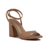Ramarim Sandalia Con Pulsera Taco Cuadrado Forrado Kaki
