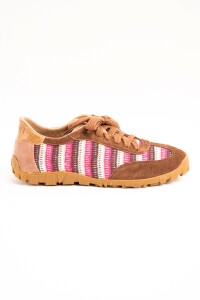 Zapatillas Retro Rayas Rosa