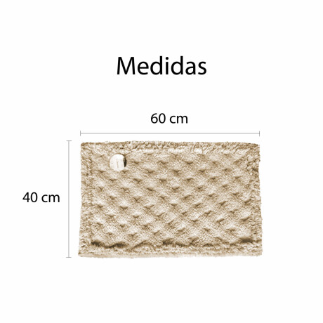 Alfombra Rectangular Dos Texturas Natural Liviana Moderna Beige