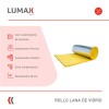 Lana de vidrio aluminio 2 cm espesor 1.2m ancho aislante termo-acústico Lana de vidrio aluminio 2 cm espesor 1.2m ancho aislante termo-acústico