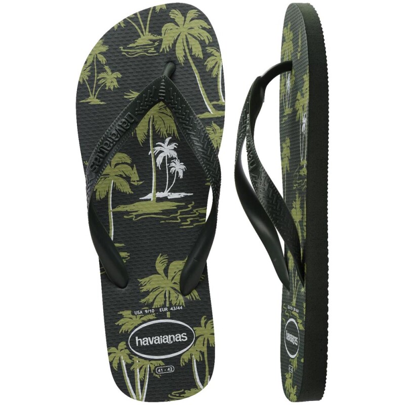 Sandalias Havaianas Aloha Hombre Verde Oliva