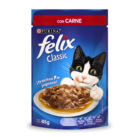 FELIX CLASSIC CON CARNE EN SALSA 85 GRS