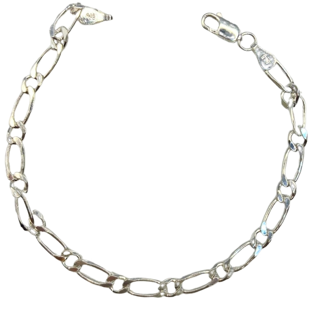 PULSERA PLATA GRANDE , LARGO 21CM 