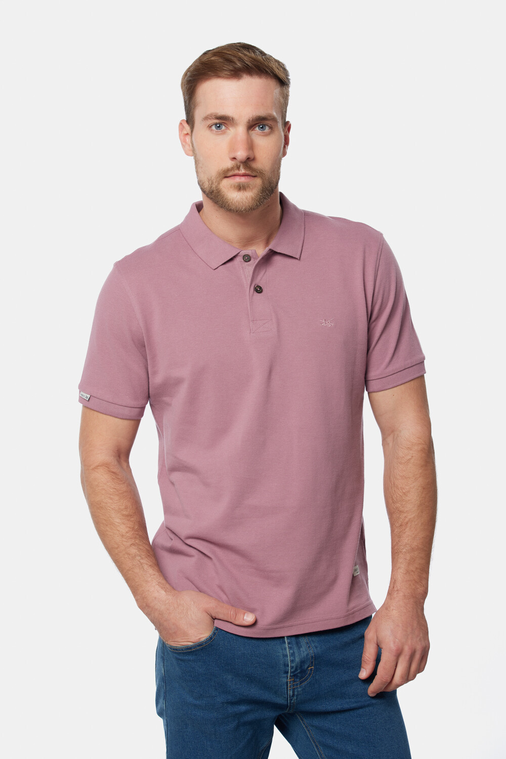 REMERA POLO PIQUE LISA Rosado