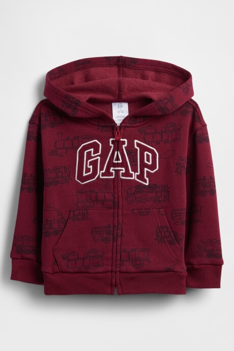 Canguro Con Cierre Logo Gap Toddler Niño Red Delicious