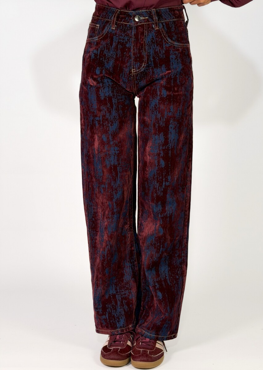 PANTALON ZARIA - BORDO 