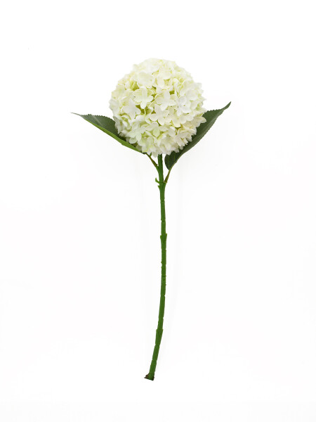 FLOR HORTENCIA FRISADA BLANCO