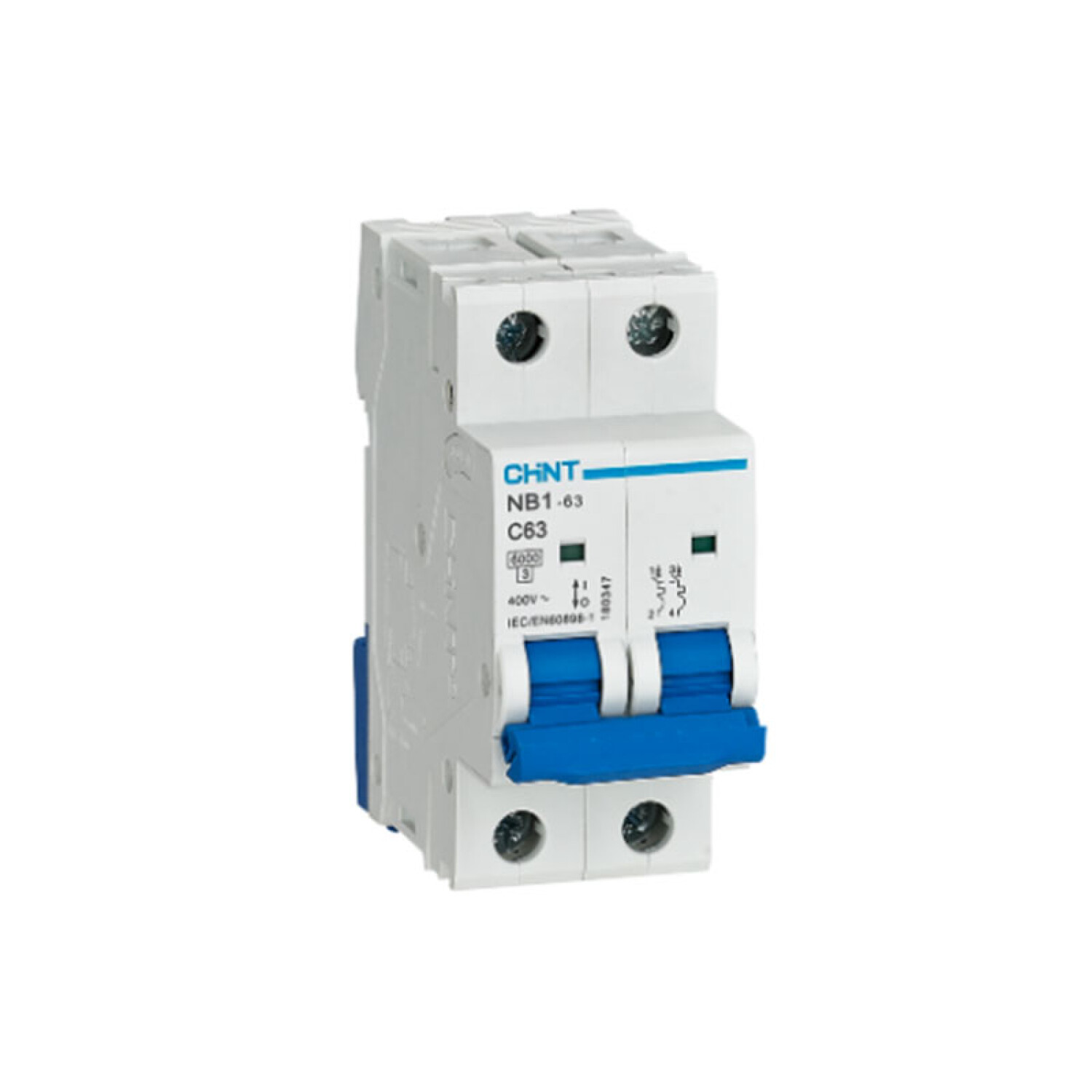 Llave térmica din NB1-63 curva C 2P 6A 6kA - 0176 — Todo Directo