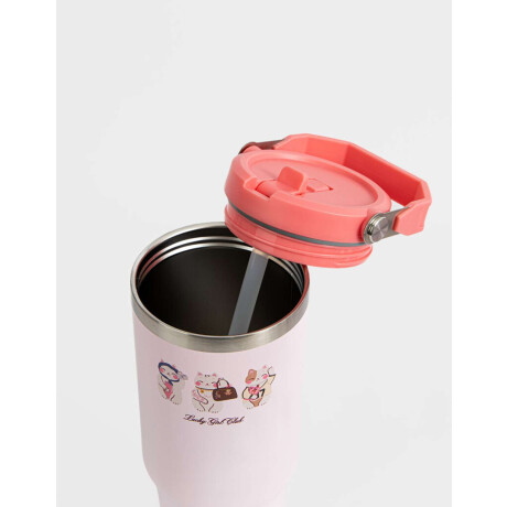 Vaso Térmico Estampado Rosa Claro